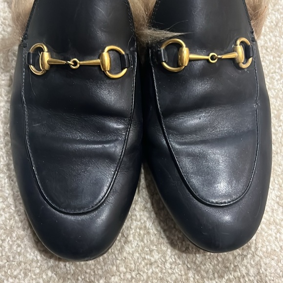 Gucci Princetown Fur Lined Mule - Picture 5 of 6